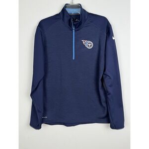 Nike Dry‎ Fit Team Apparel Tennessee Titans Quarter Zip Pullover Size M